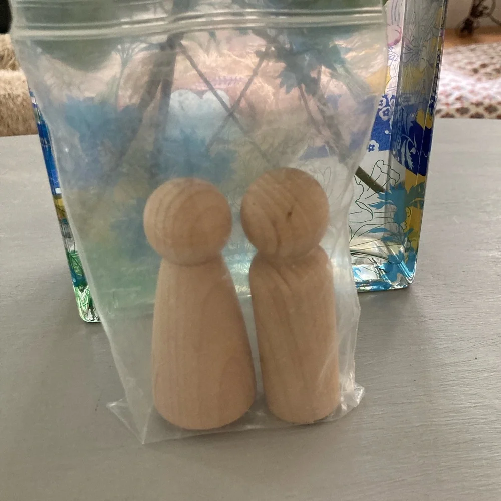 DIY Wooden Doll Cake Toppers